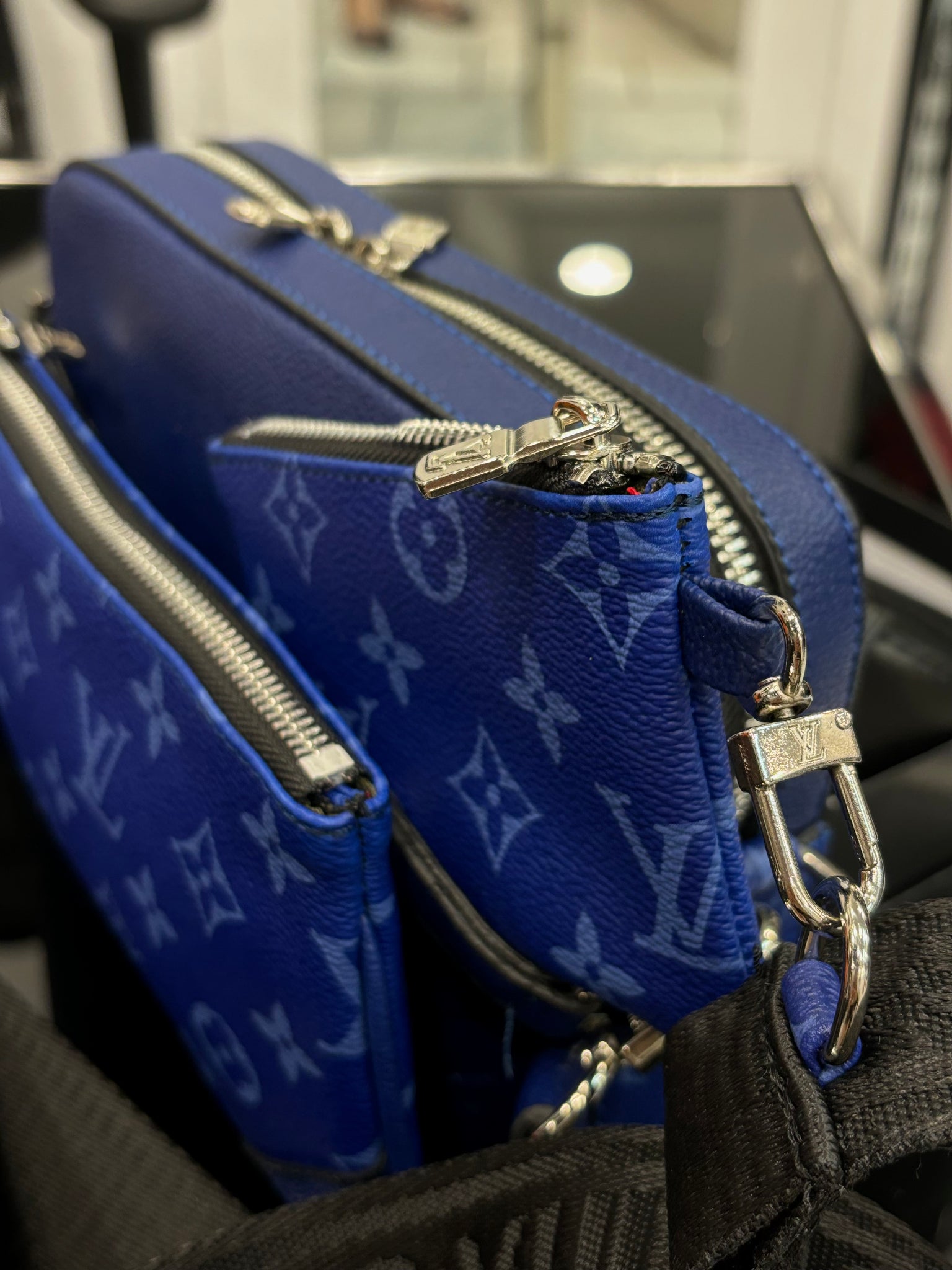 Louis Vuitton Trio Blue bag ωμού/χιαστί