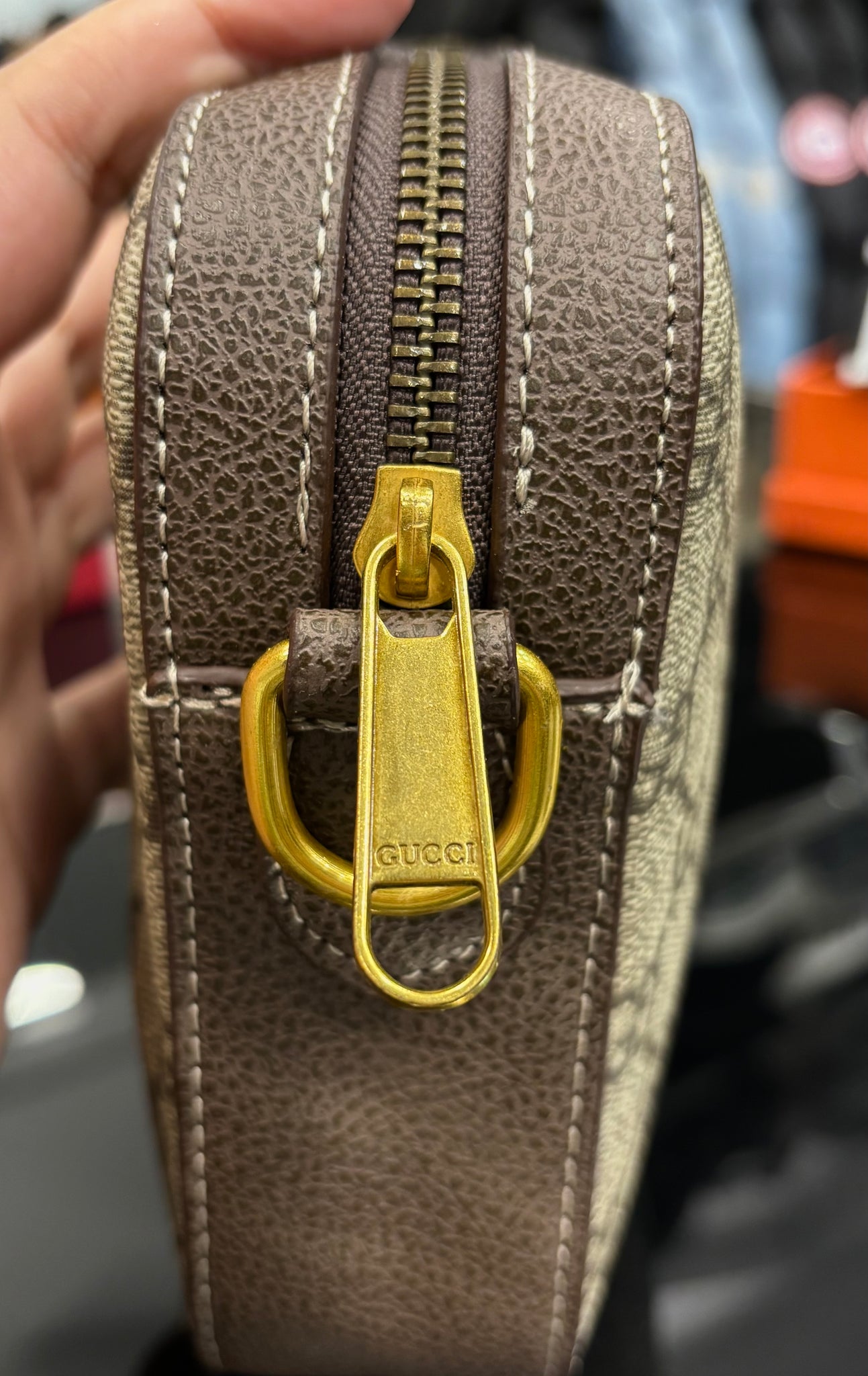 Gucci Ophidia GG Supreme brown bag ώμου/χιαστί