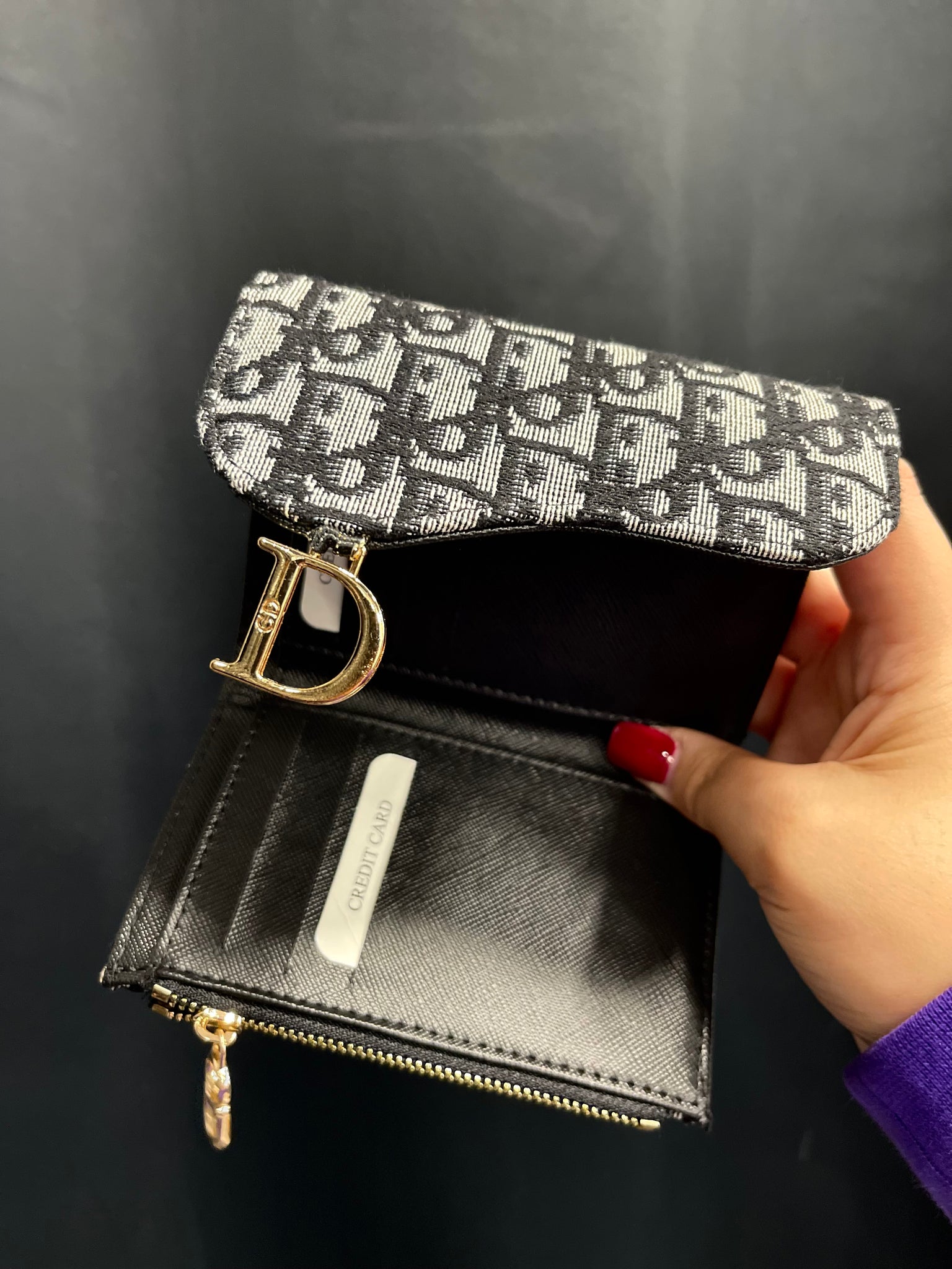 Dior Saddle Lotus Wallet