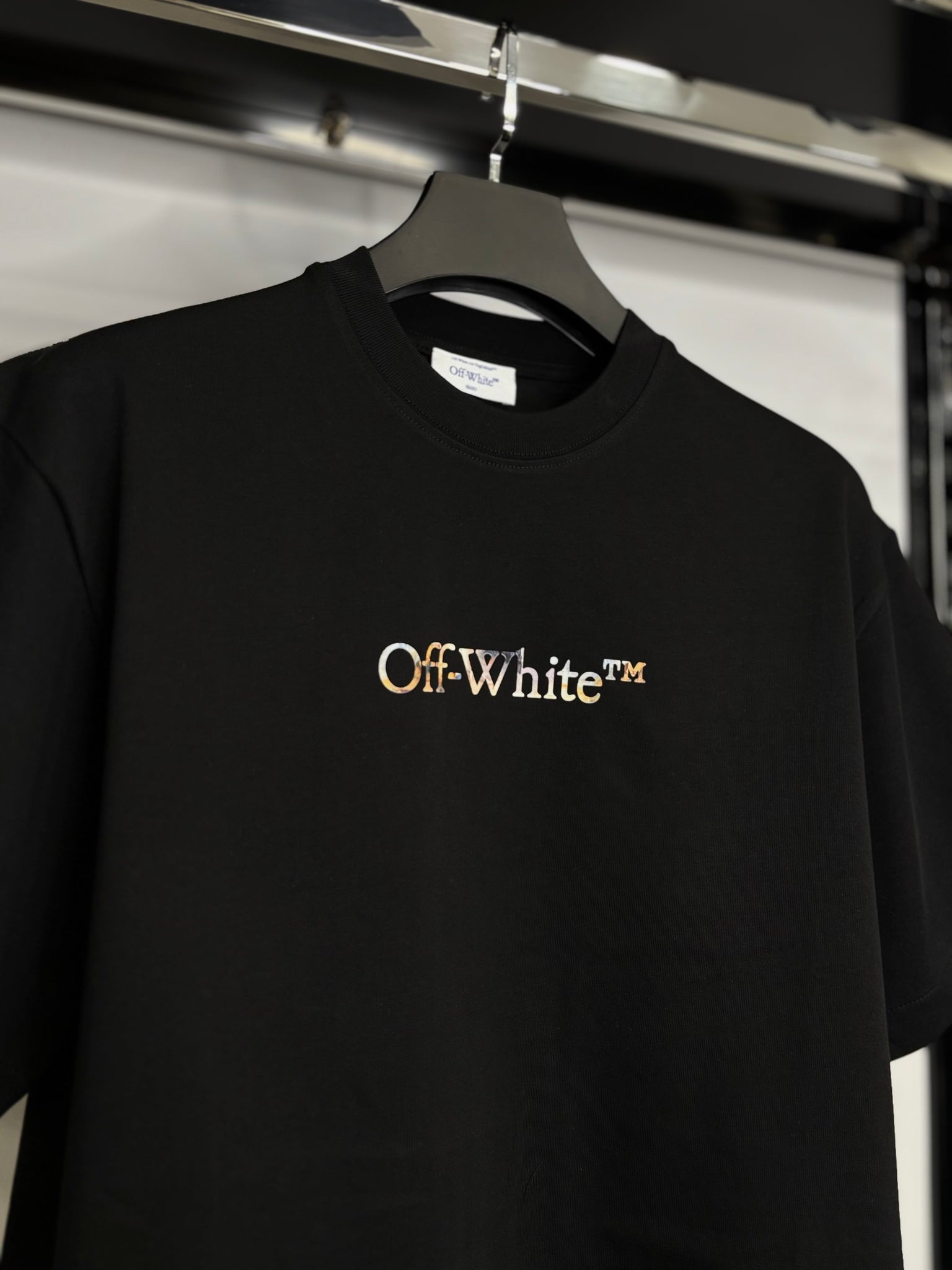 Off-White black t-shirt oversized   code no1