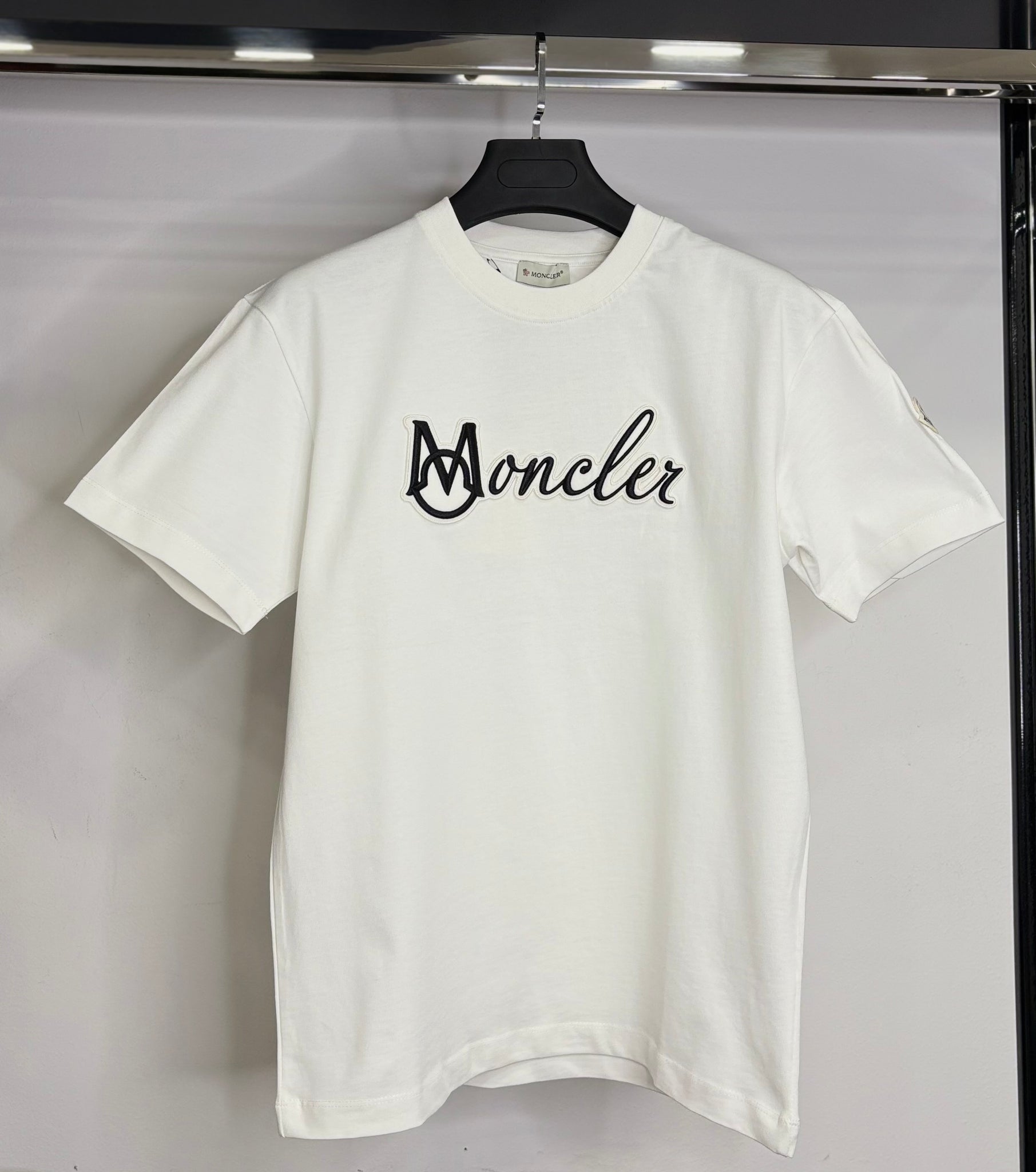 Moncler white t-shirt code