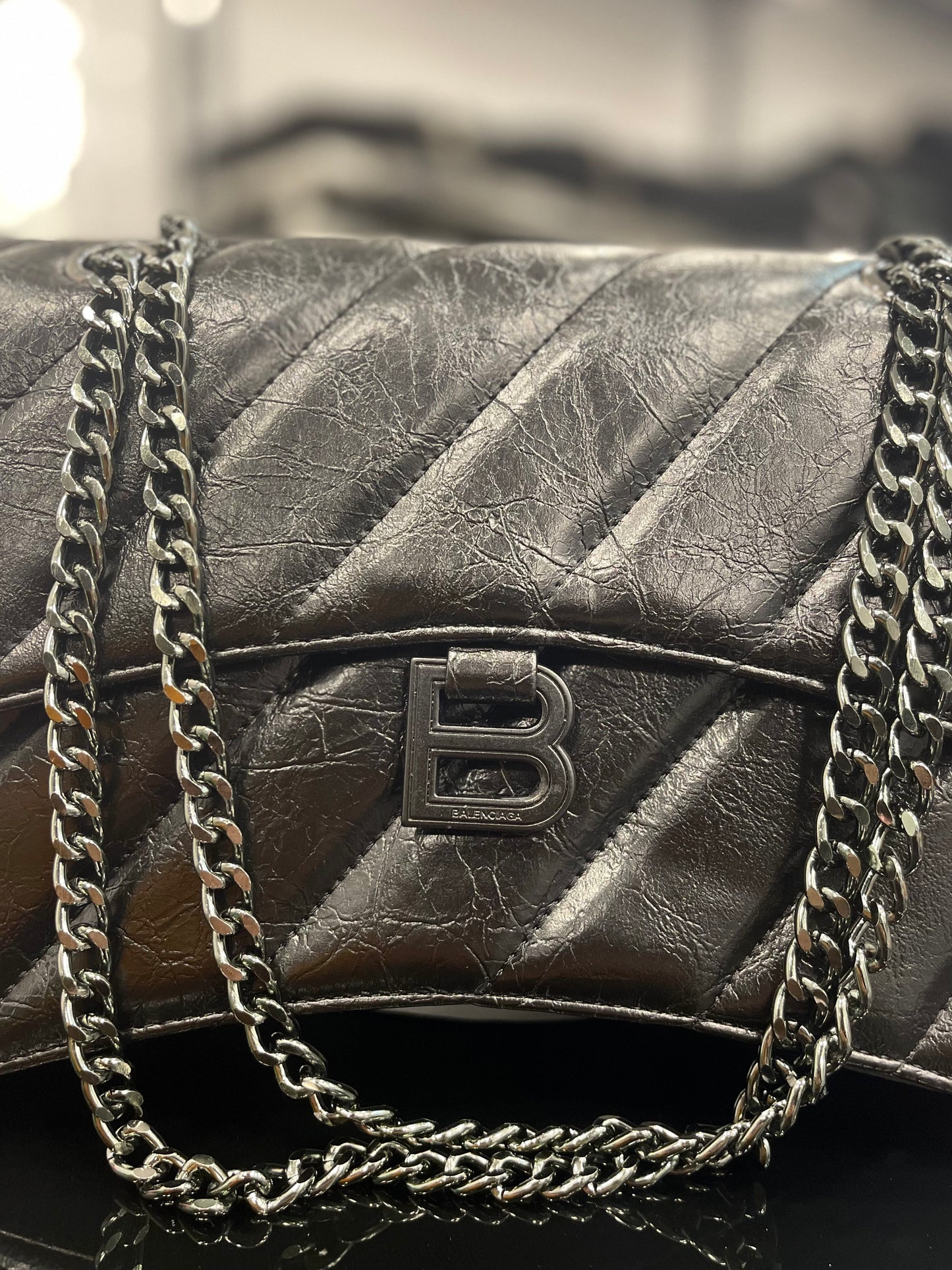 Balenciaga crush bag