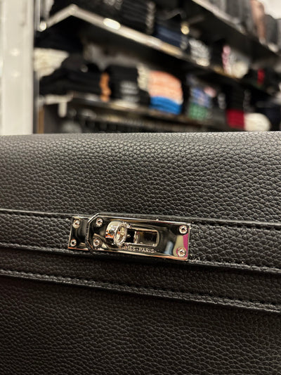 Hermès Kelly Dépêches 25 Pouch black bag
