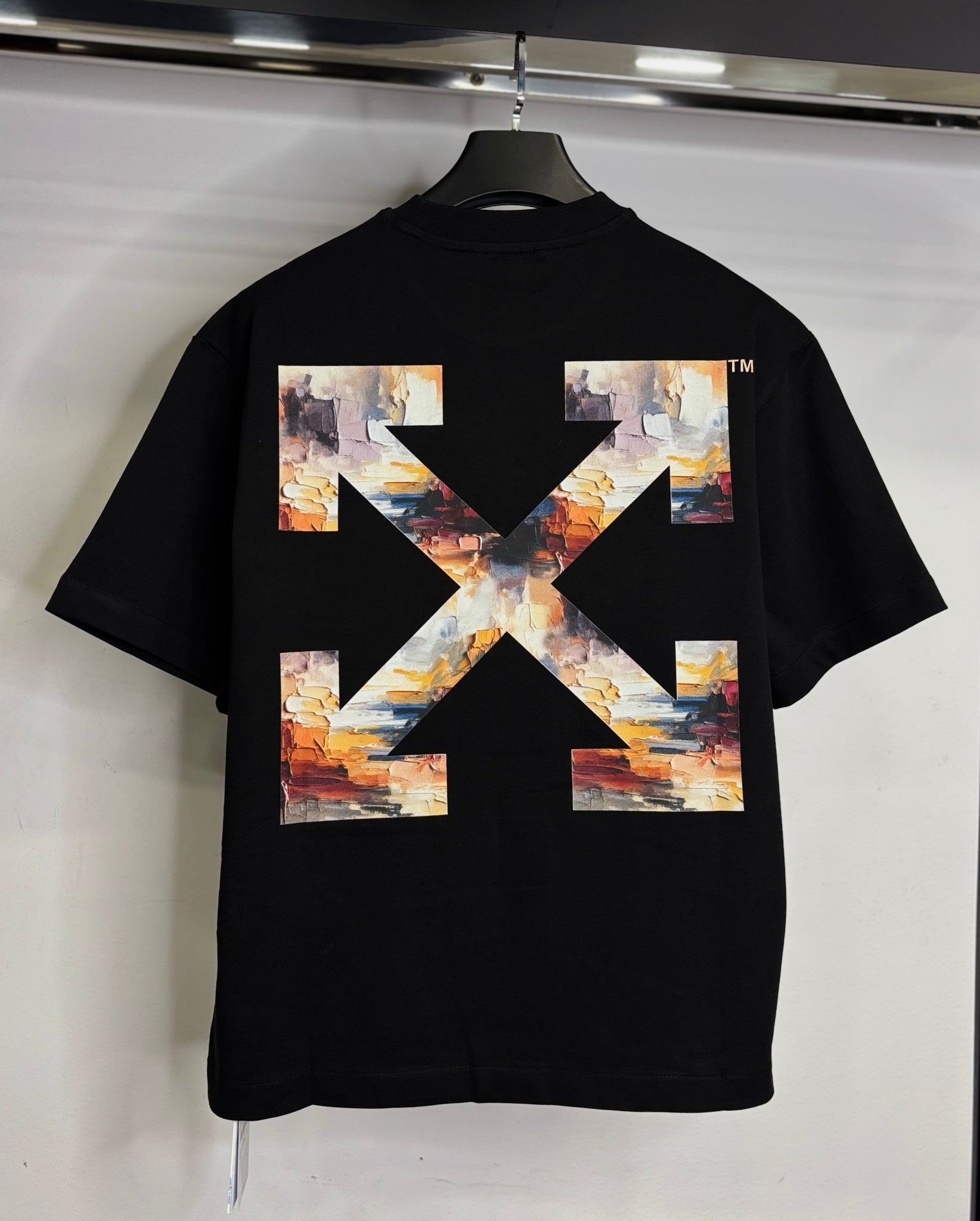 Off-White black t-shirt oversized   code no1