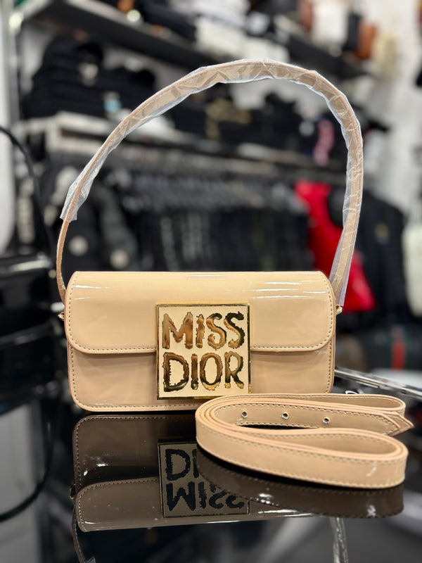 Miss Dior Patent Leather Beige