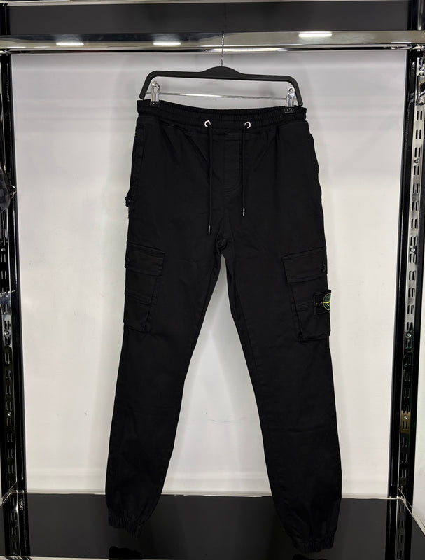 Stone island cargo black pants