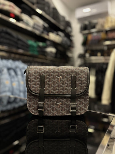 Goyard Belvedere MM Goyardine brown bag