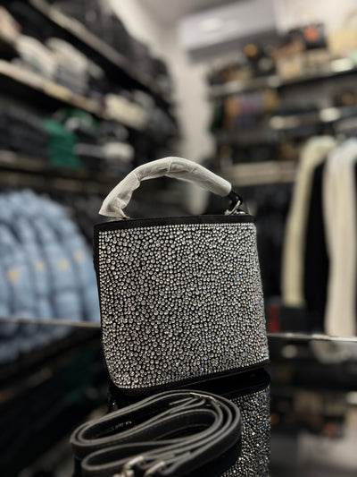 Prada Re-Edition 2005 with crystals black bag