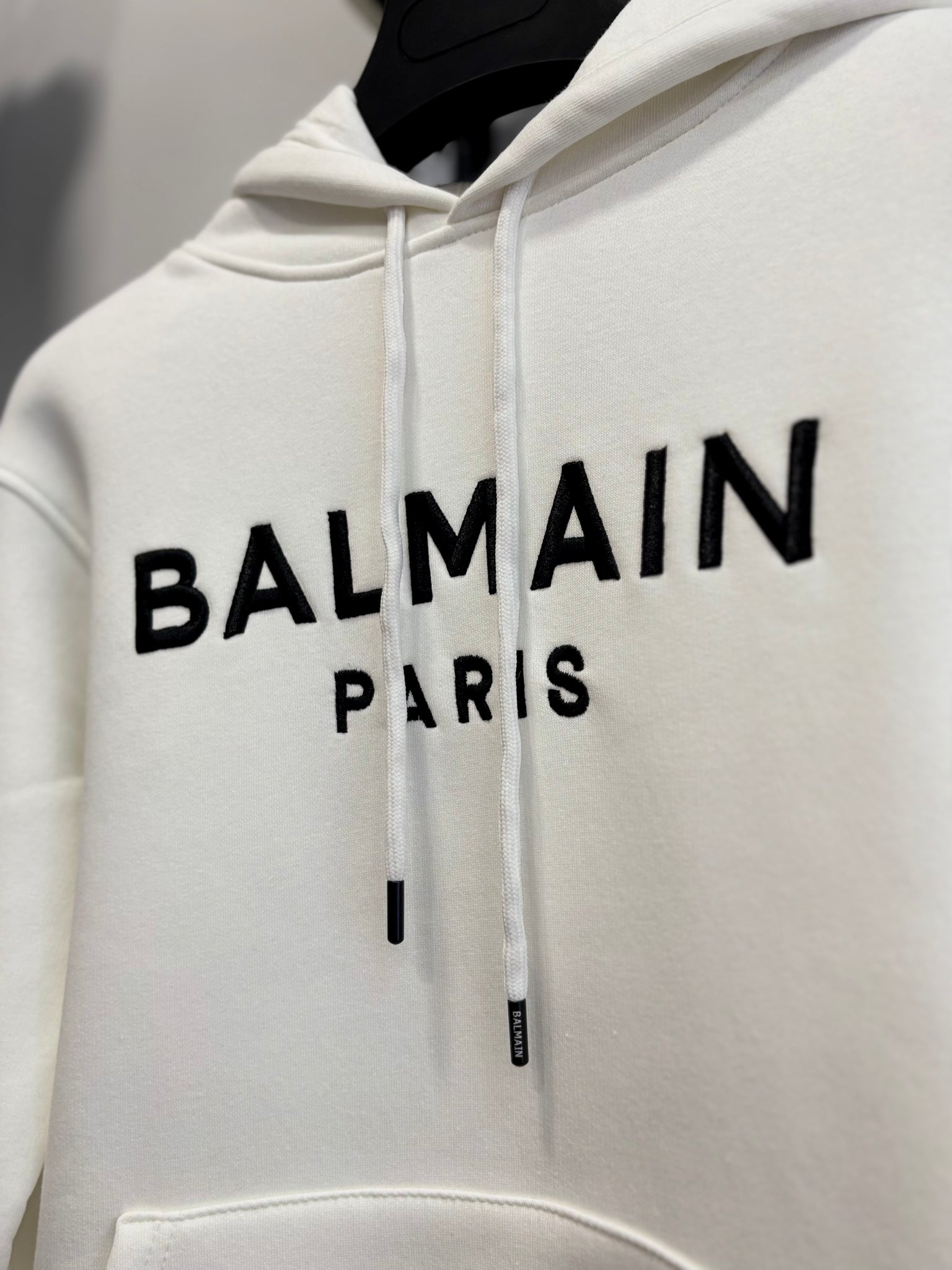 Balmain white hoodie