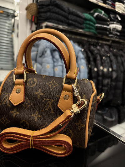 Louis Vuitton Nano Speedy Monogram canvas dark brown bag