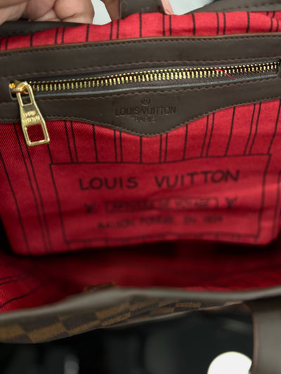 Louis Vuitton Neverfull MM Damier Ebene brown shoulder bag