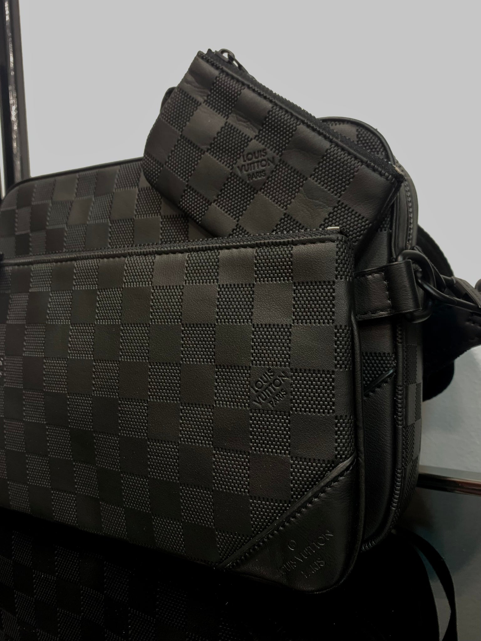 Louis Vuitton Trio Black bag ωμού/Χιαστί