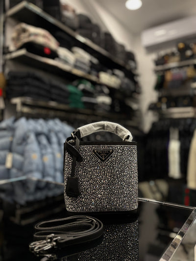 Prada Re-Edition 2005 with crystals black bag