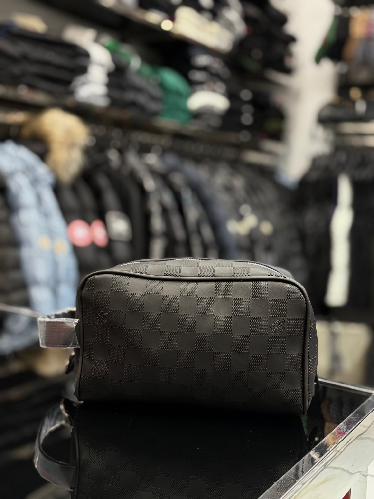 Louis Vuitton Damier Infini Trousse Toilette black bag