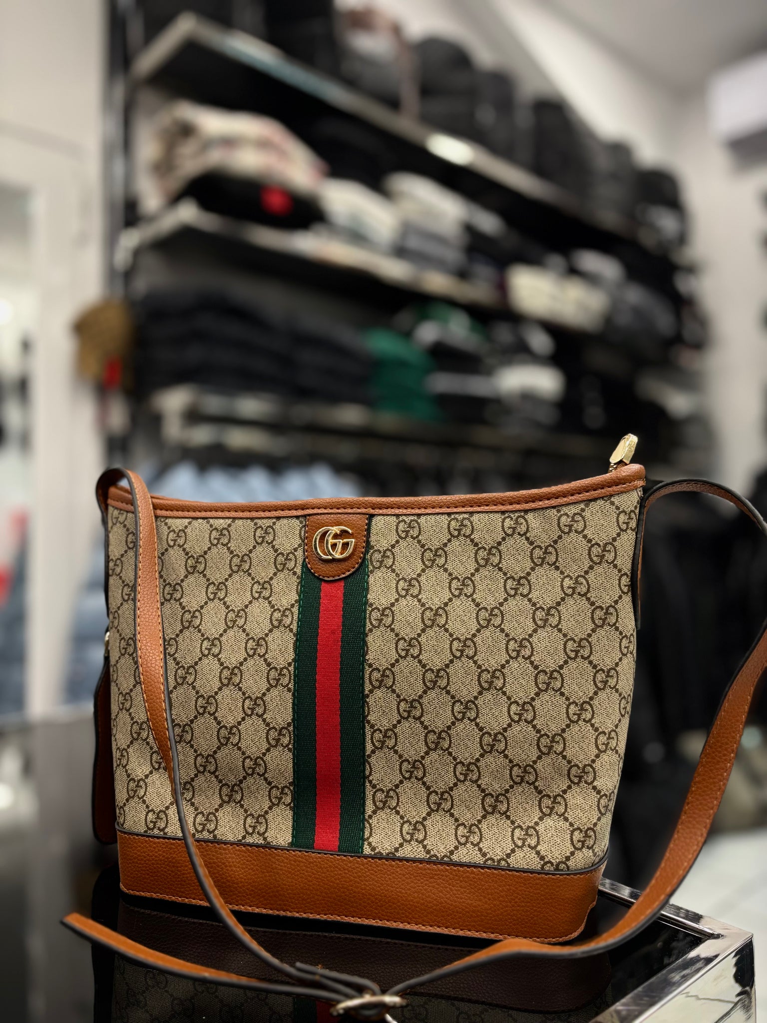 Gucci Ophidia GG large size shoulder tampa bag