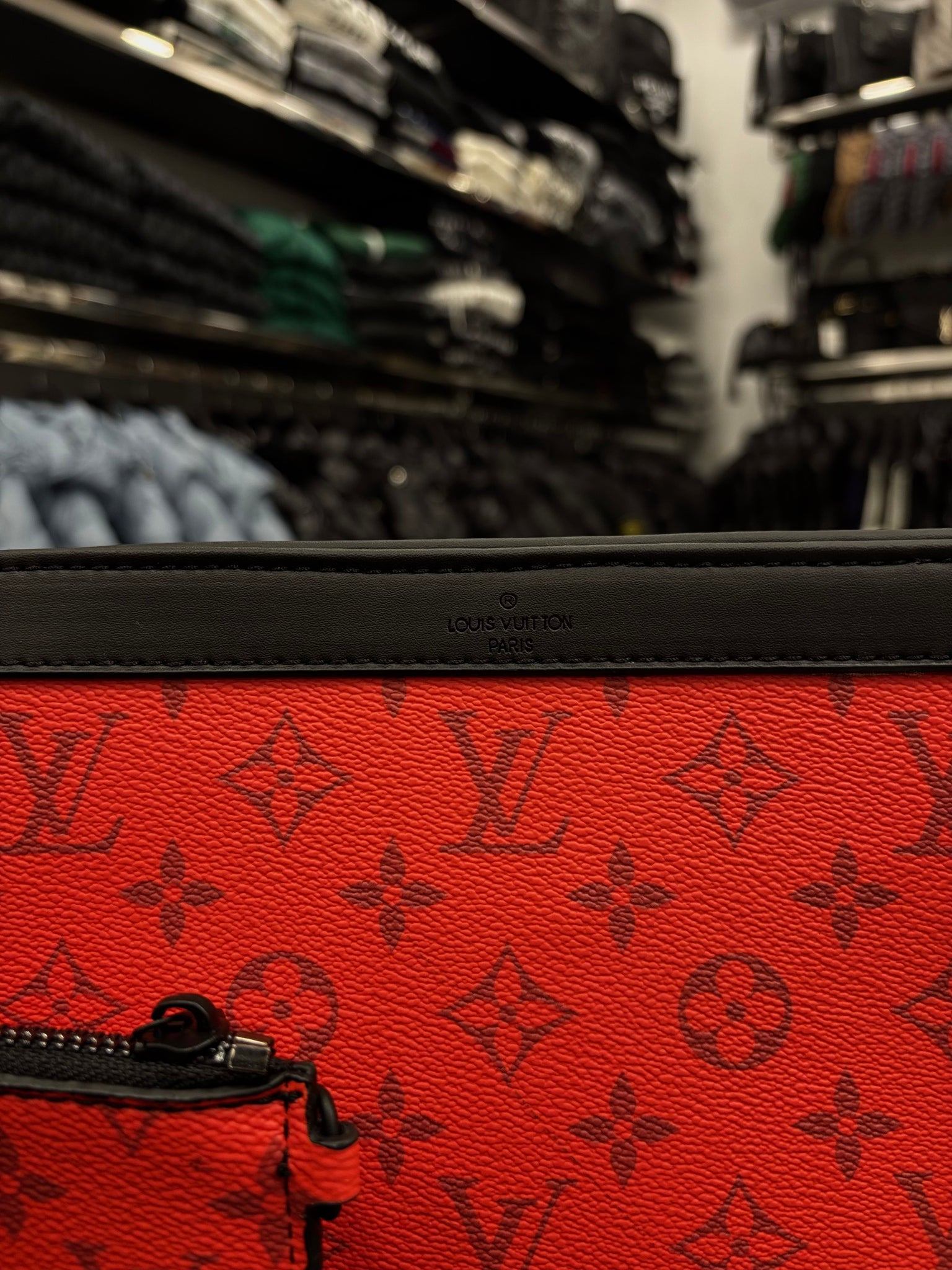 Louis Vuitton Monogram red bag