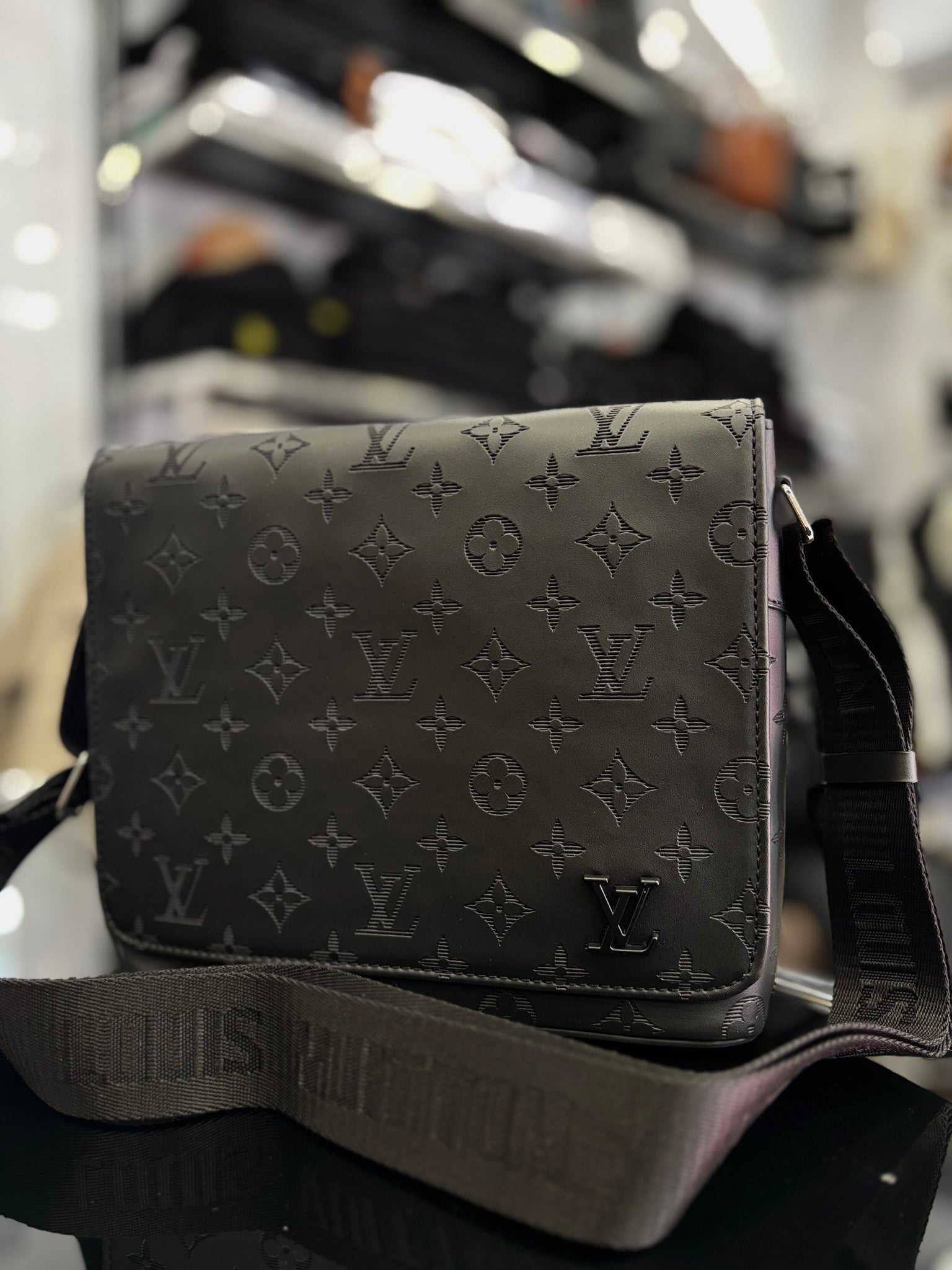 Louis Vuitton black bag monogram