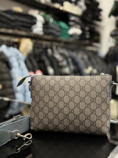 Gucci GG Supreme grey/blue bag ώμου/χιαστί