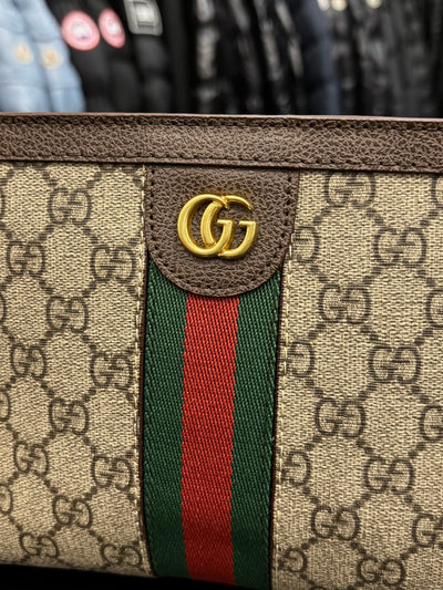 Gucci Ophidia GG Supreme brown bag ώμου/χιαστί