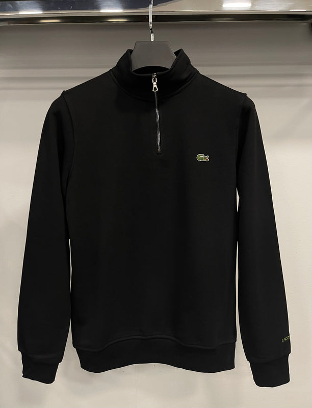 Lacoste Zippered Stand-Up Collar Hoodie