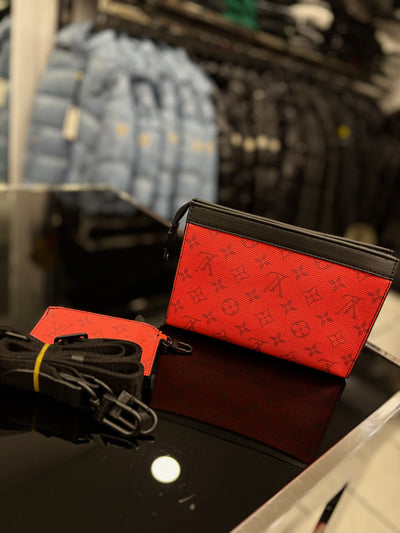 Louis Vuitton Monogram red bag