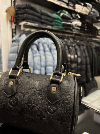 Louis Vuitton Nano Speedy Monogram canvas black bag