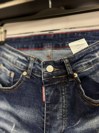 Dsquared2 Canadian Label blue jean shorts no1