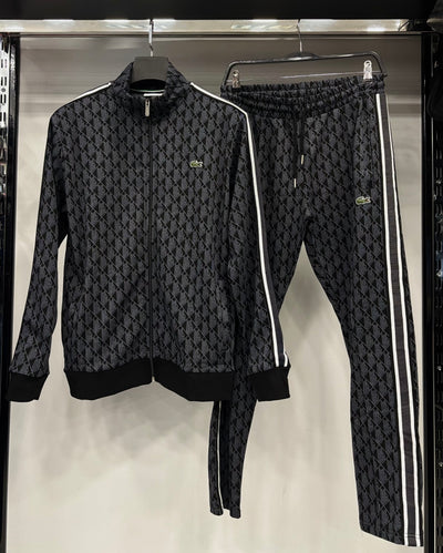 Lacoste Paris Jacquard Monogram black set