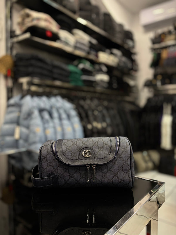 Gucci Ophidia GG Supreme vanity blue bag