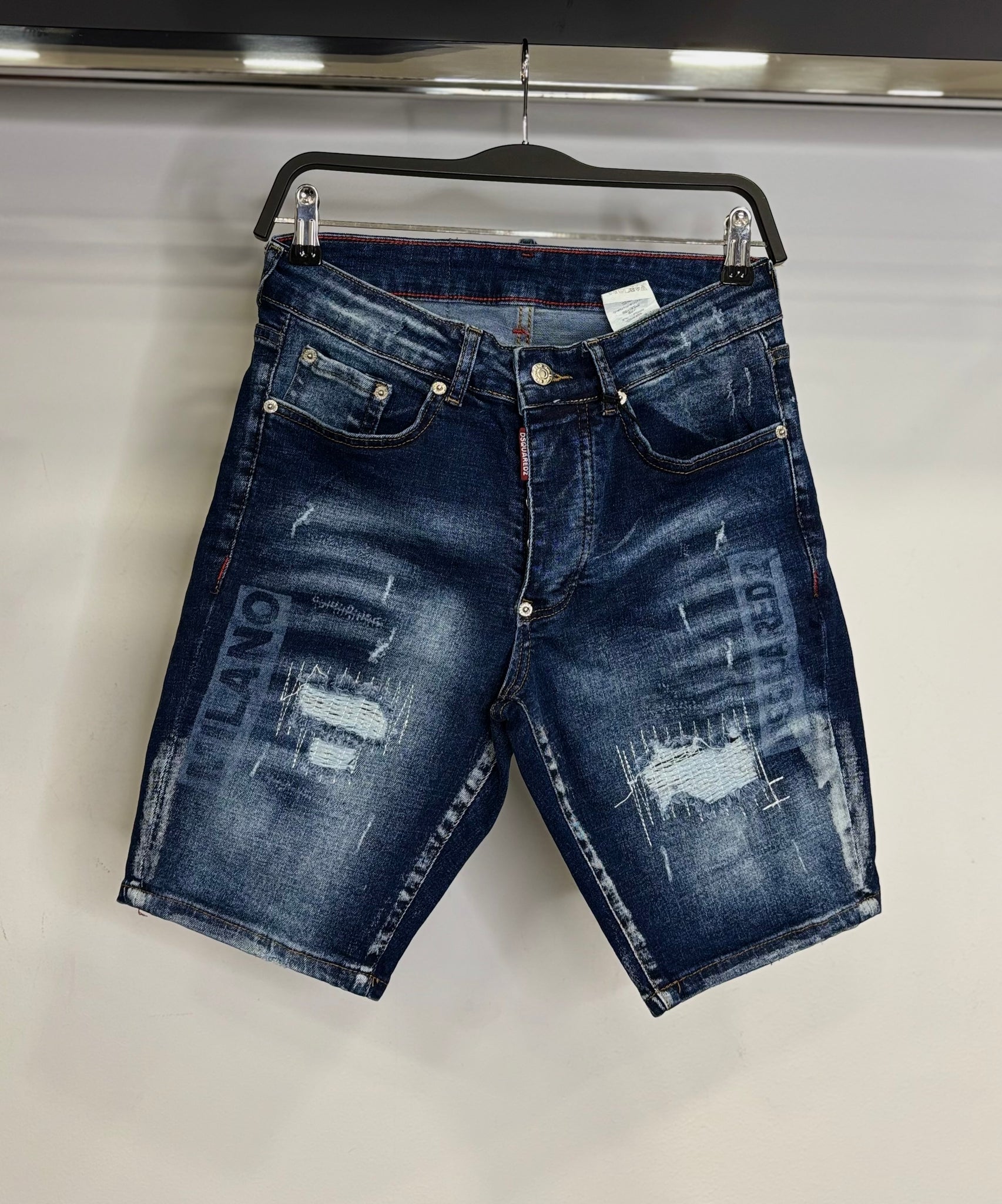 Dsquared2 Canadian Label blue jean shorts no1