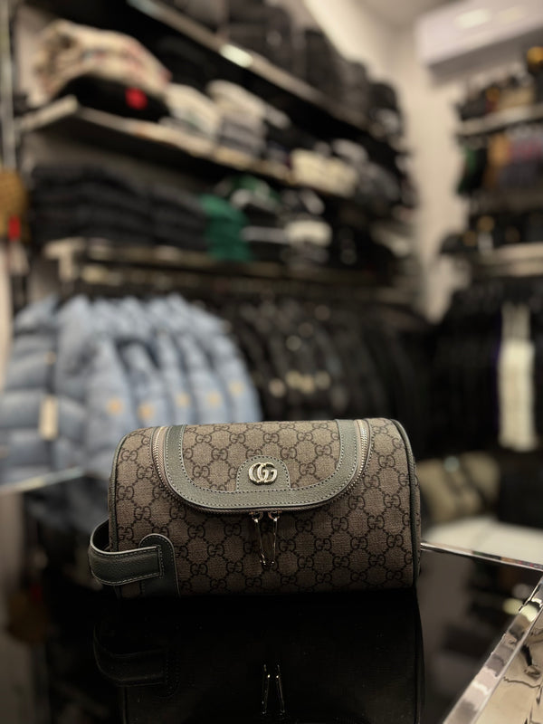 Gucci Ophidia GG Supreme vanity grey bag