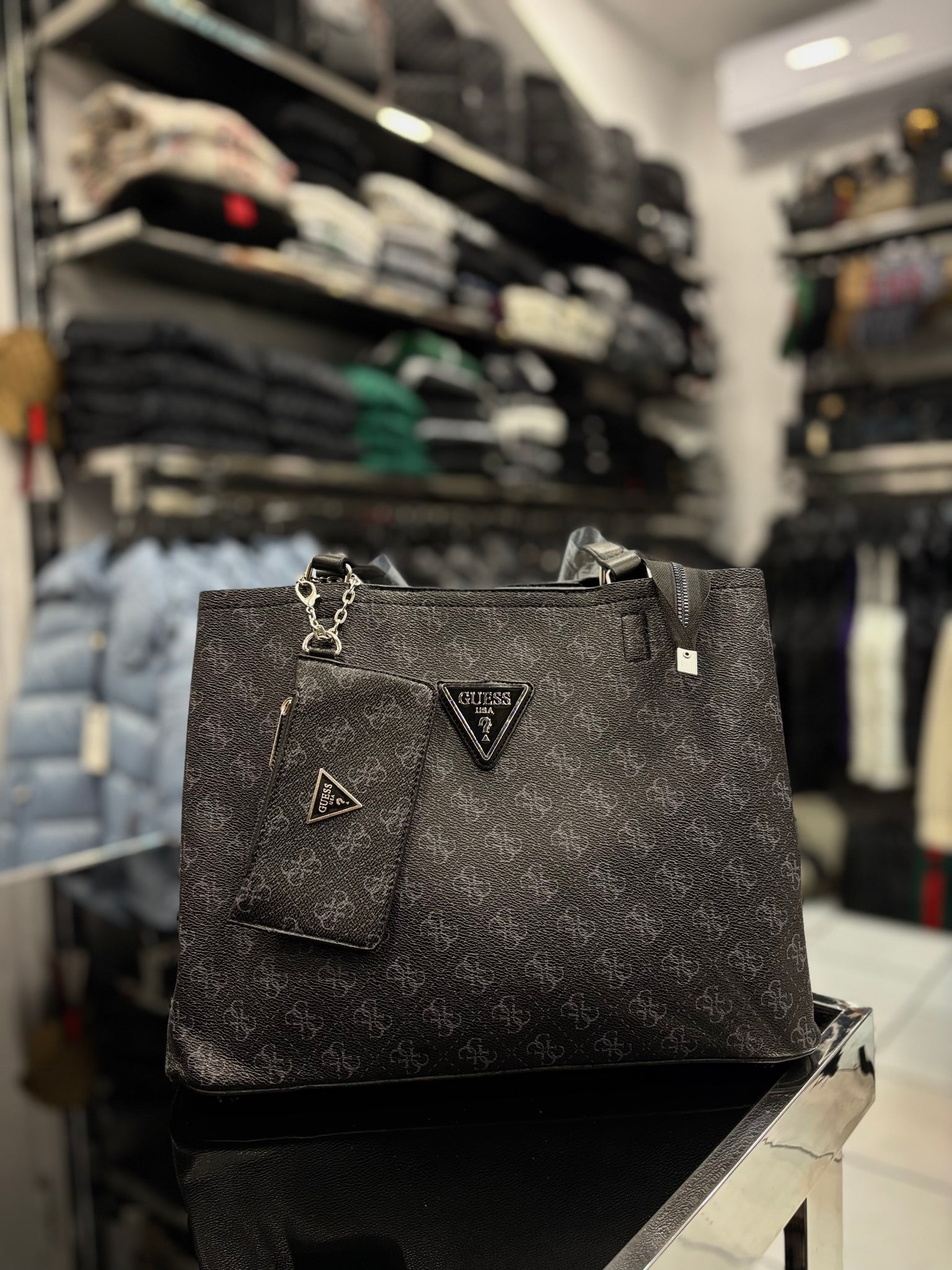 Guess shoulder black bag