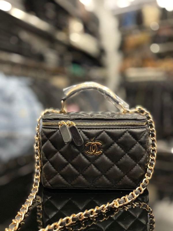 Chanel mini vanity black bag