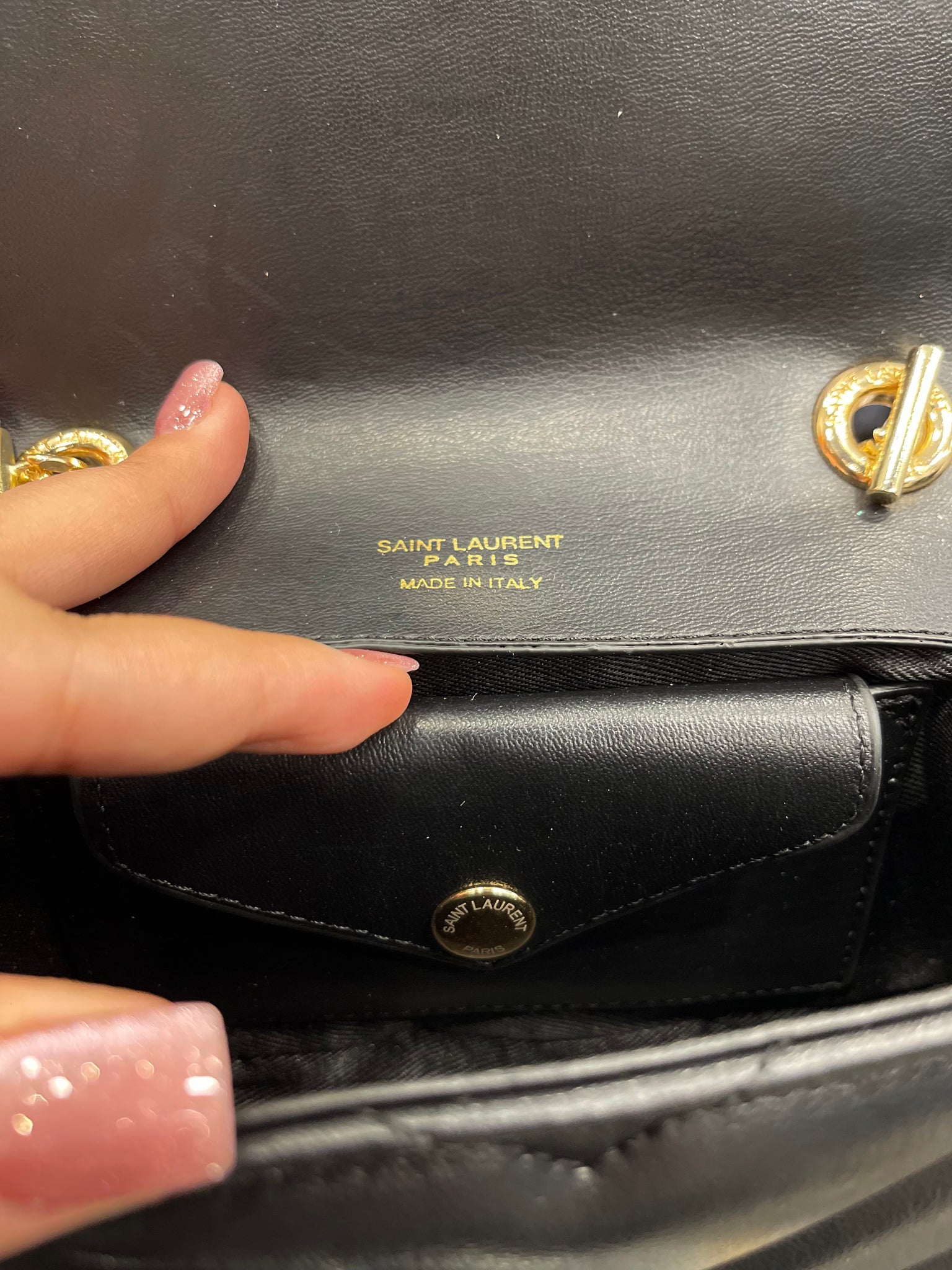 Yves Saint Laurent Loulou small black bag