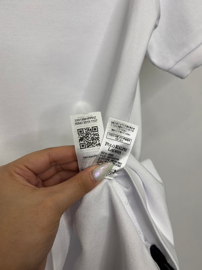 Polo Ralph Lauren white t-shirt with collar code