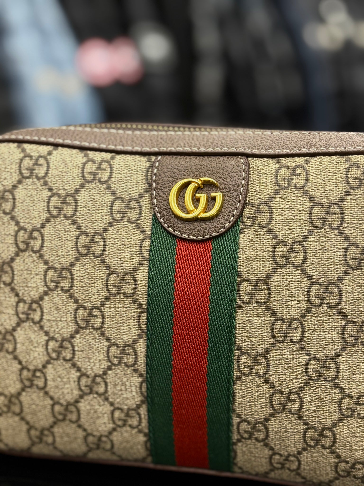 Gucci Ophidia GG Supreme brown bag ώμου/χιαστί