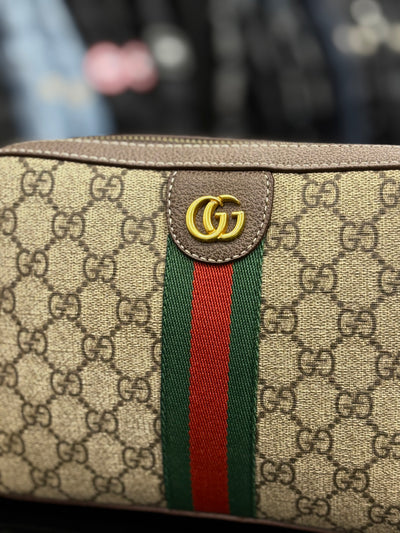 Gucci Ophidia GG Supreme brown bag ώμου/χιαστί