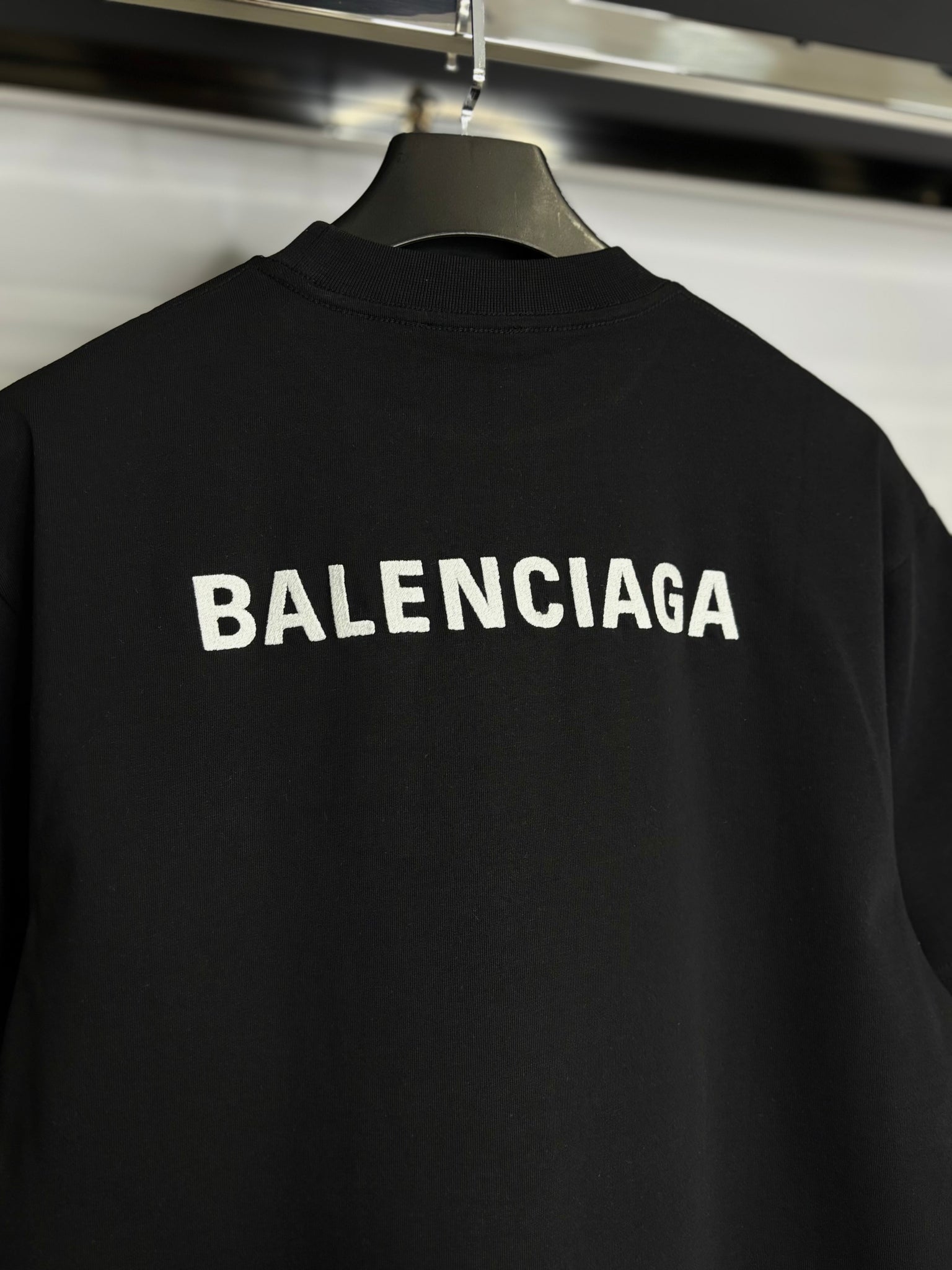 Balenciaga black t-shirt code Oversized