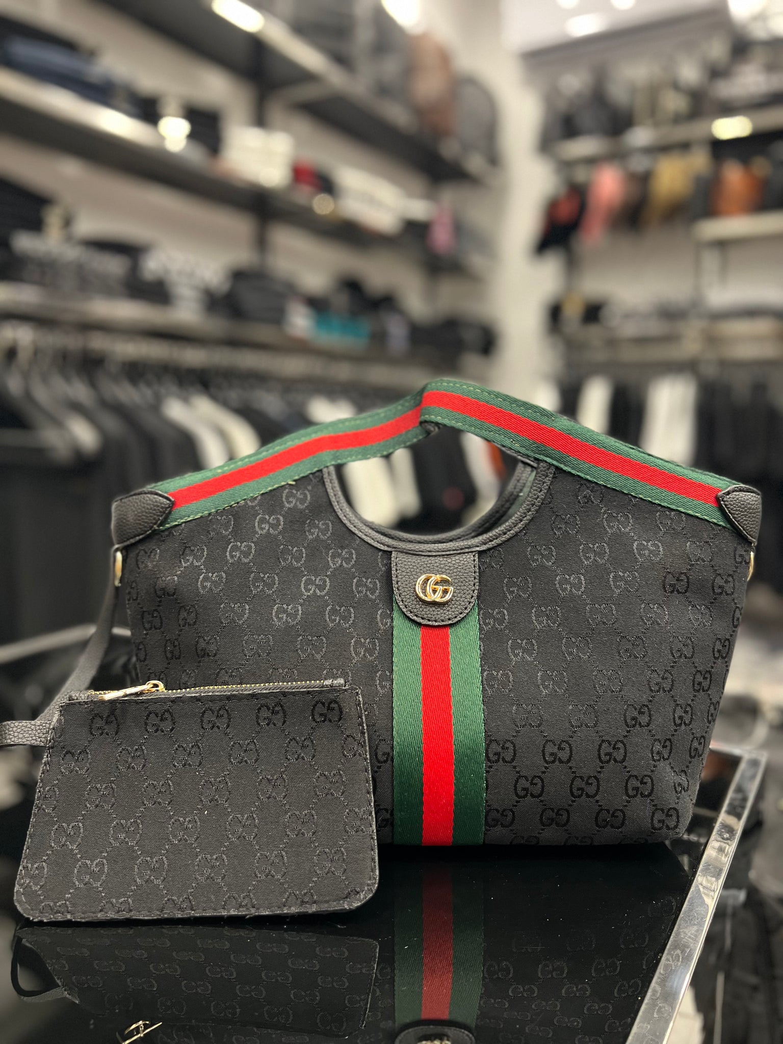 Gucci Giglio Canvas Small Black