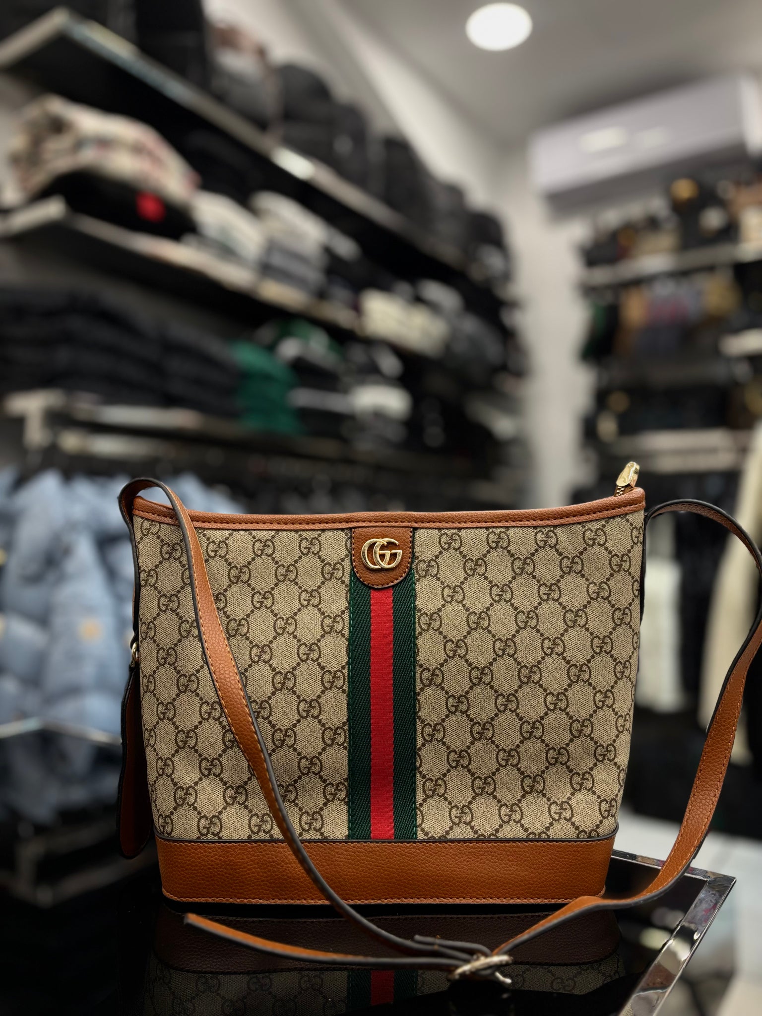 Gucci Ophidia GG large size shoulder tampa bag