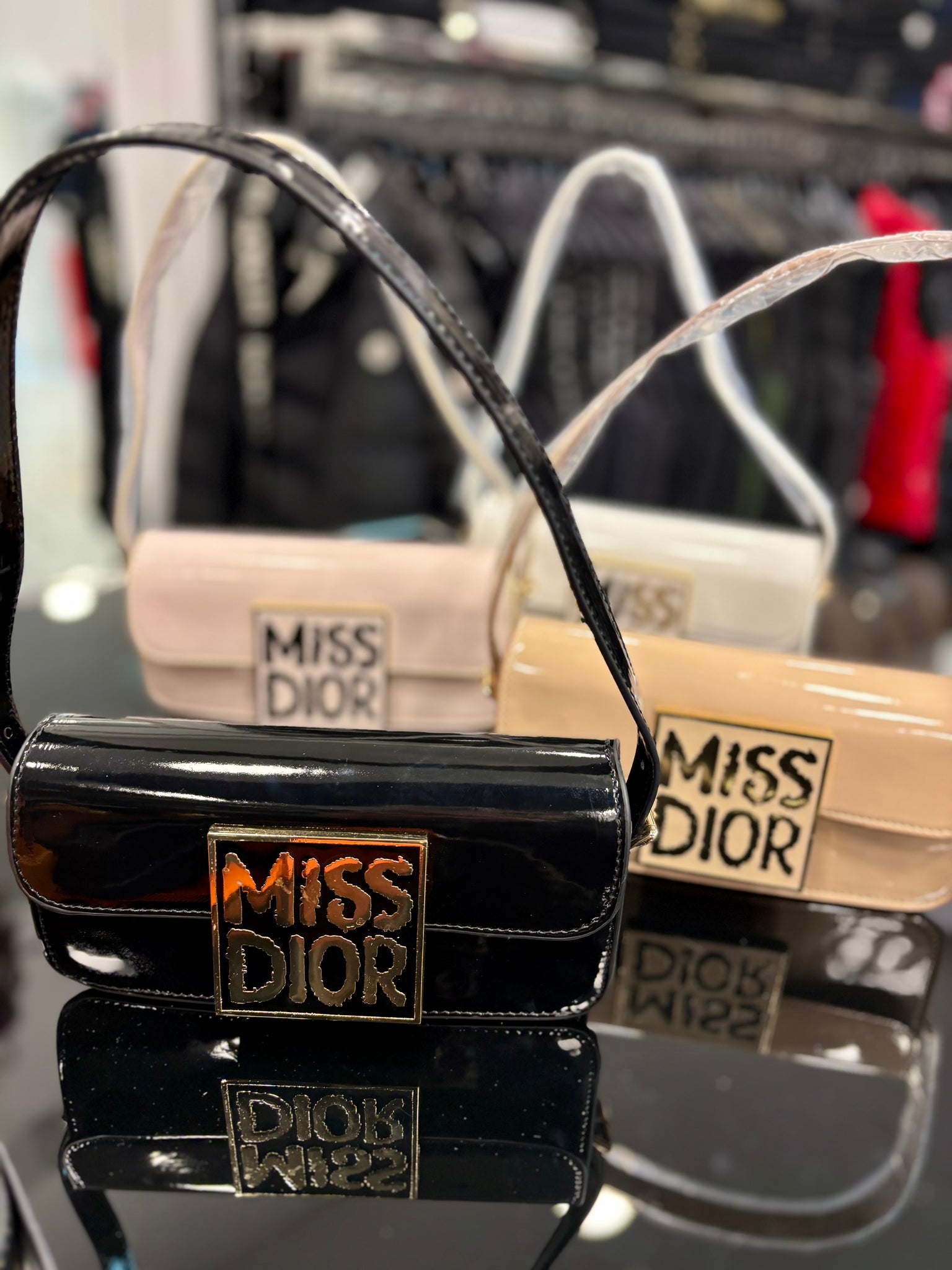 Miss Dior Patent Leather Light Pink