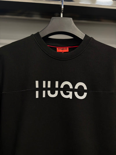 Hugo Jersey Dem reflective hoodie black