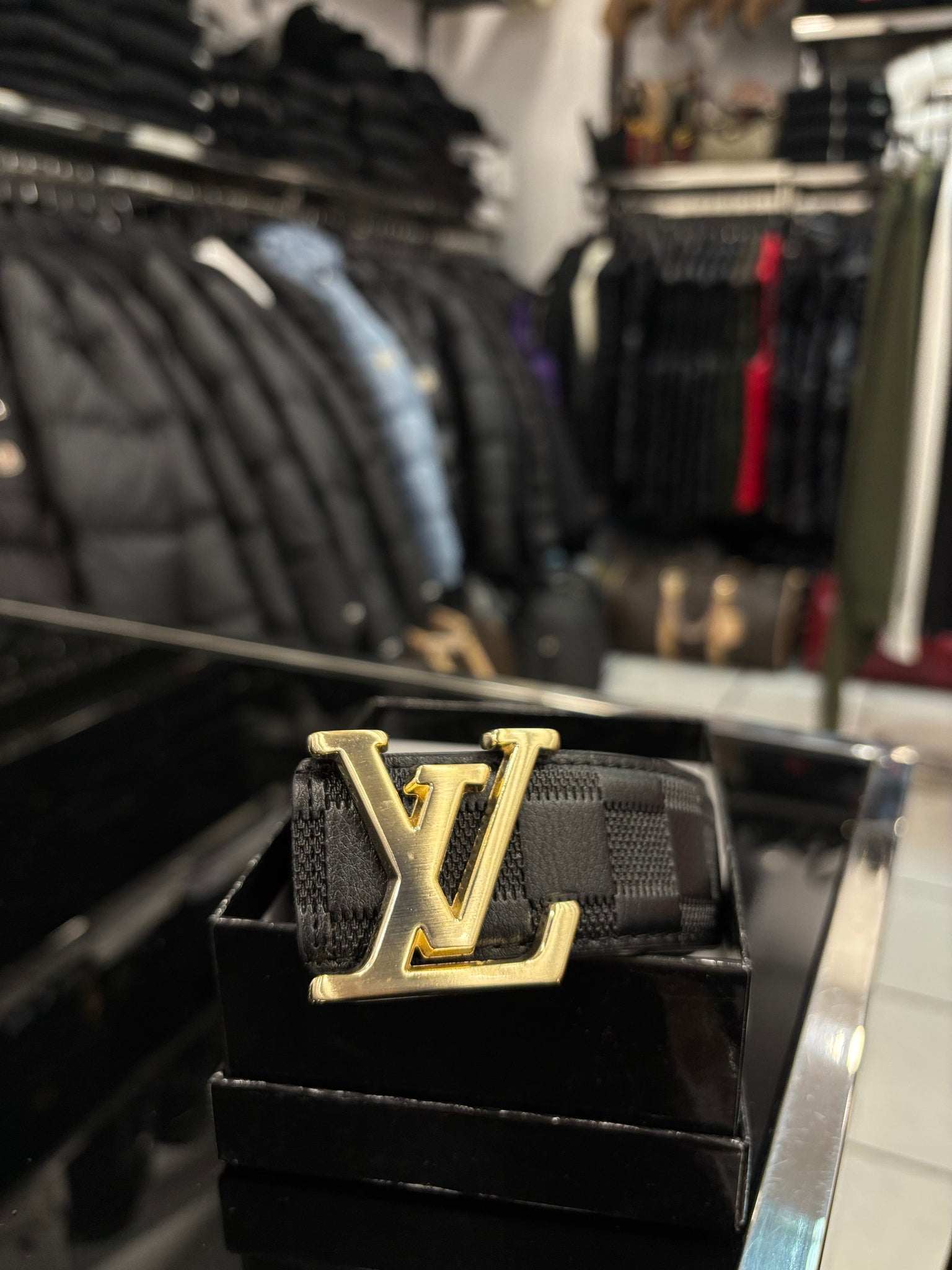 Louis Vuitton black belt