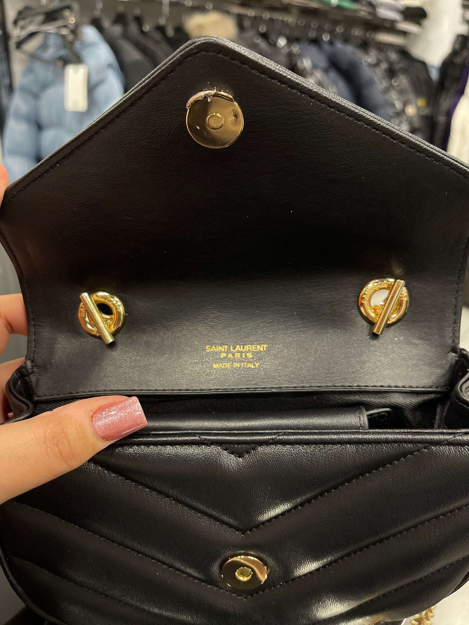 Yves Saint Laurent Loulou small black bag